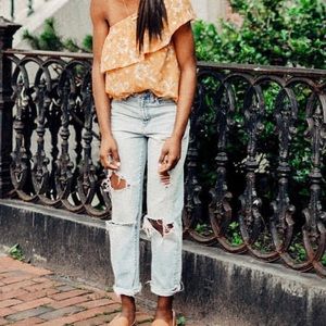 Distressed Madewell Perfect Summer Jeans